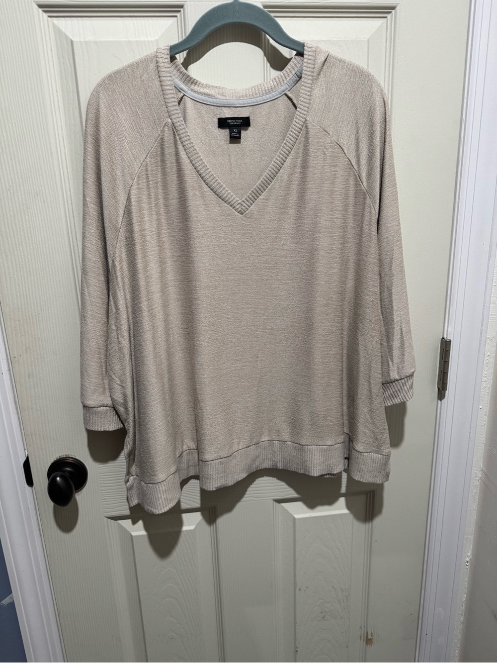 Simply Vera Vera Wang Lounge Set | Oatmeal Heather | XL